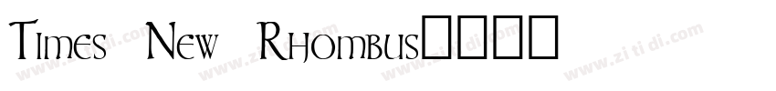 Times New Rhombus字体转换